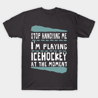 Ice Hockey Body Check Puck Gift Idea Friends T-Shirt